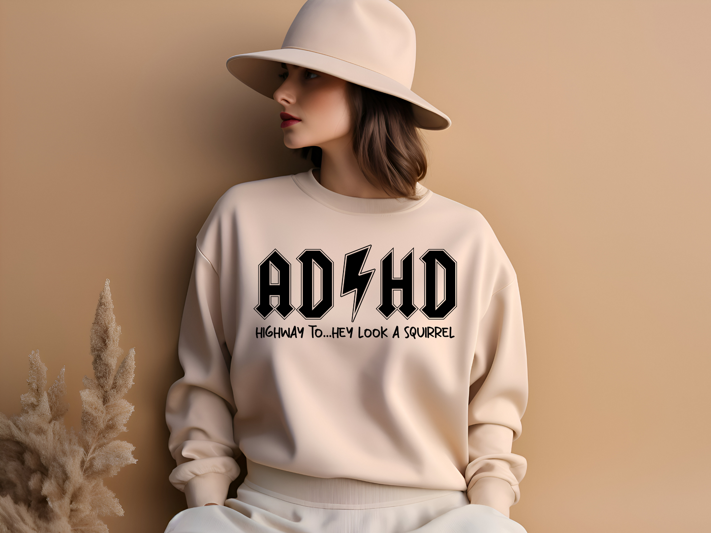 Rockin' ADHD Highway Sweatshirt | Crewneck Sweatshirt | Neurodivergent