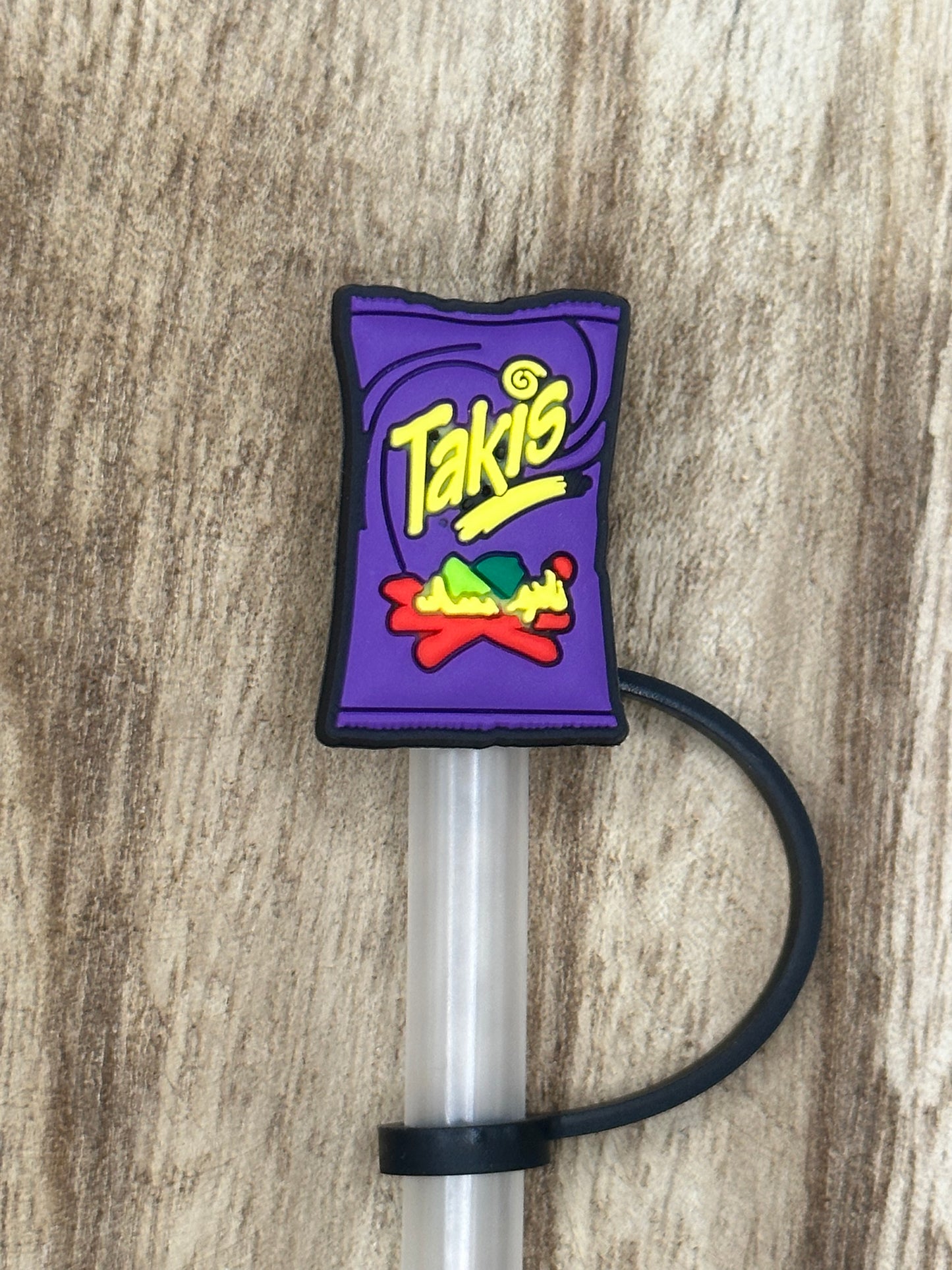 Hot Snacks Straw Toppers | Tumbler Accessory | Spicy Food Gifts