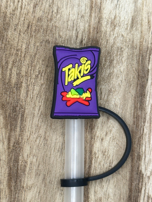Hot Snacks Straw Toppers | Tumbler Accessory | Spicy Food Gifts