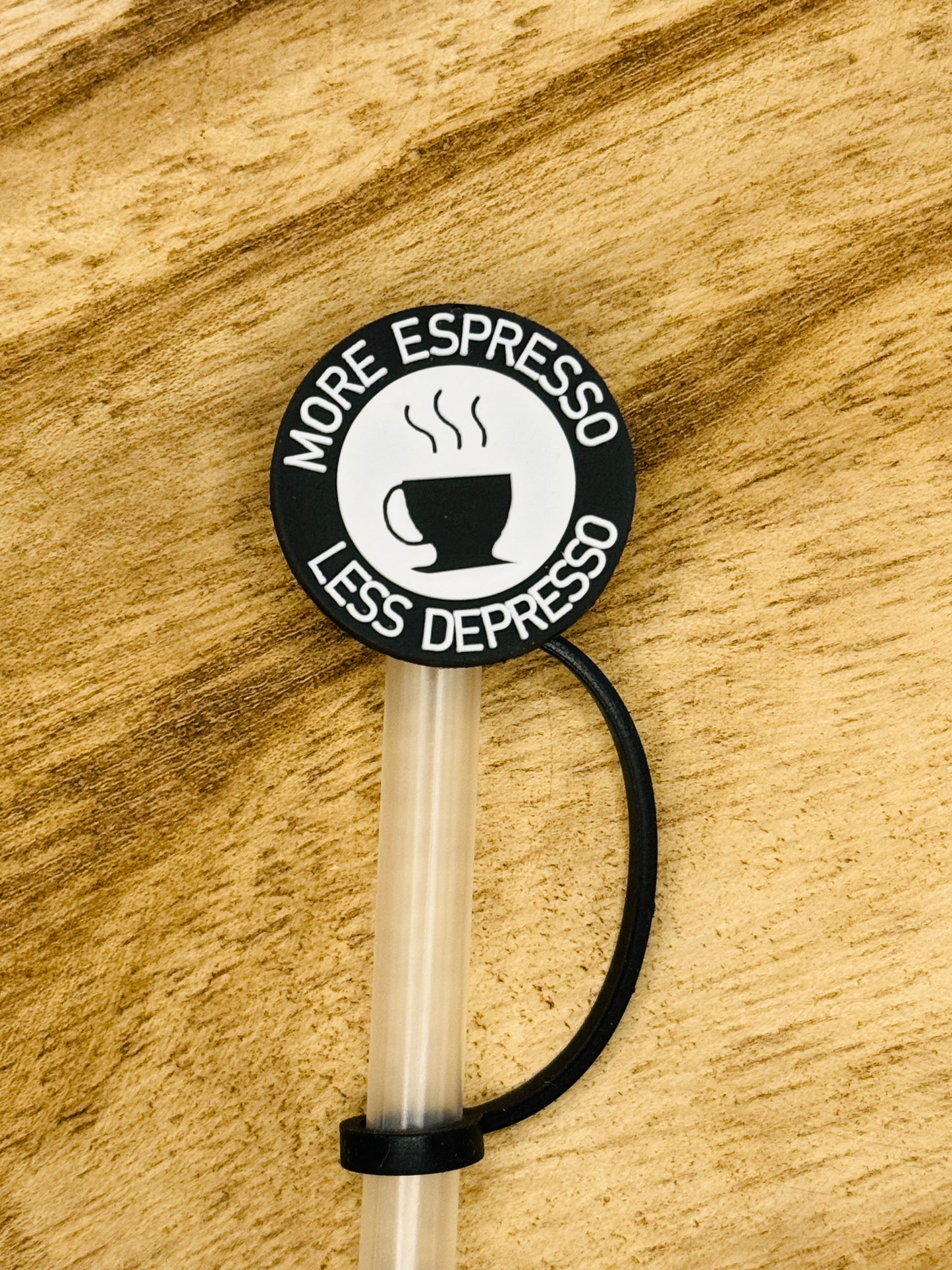 Java Jokes: Caffeine Addicts Straw Topper Set of 4 | Tumbler Accessory | Coffee Lover Gifts