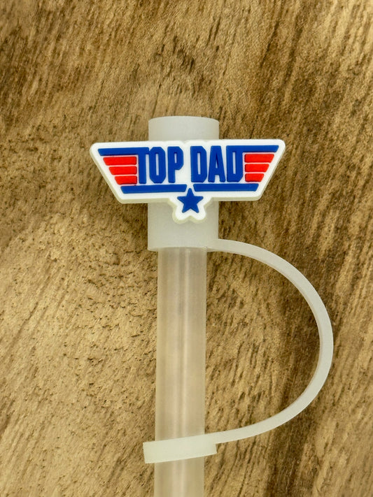 Celebrate Dads Straw Toppers | Top Dad | #1 Dad | Fathers Day Gift|