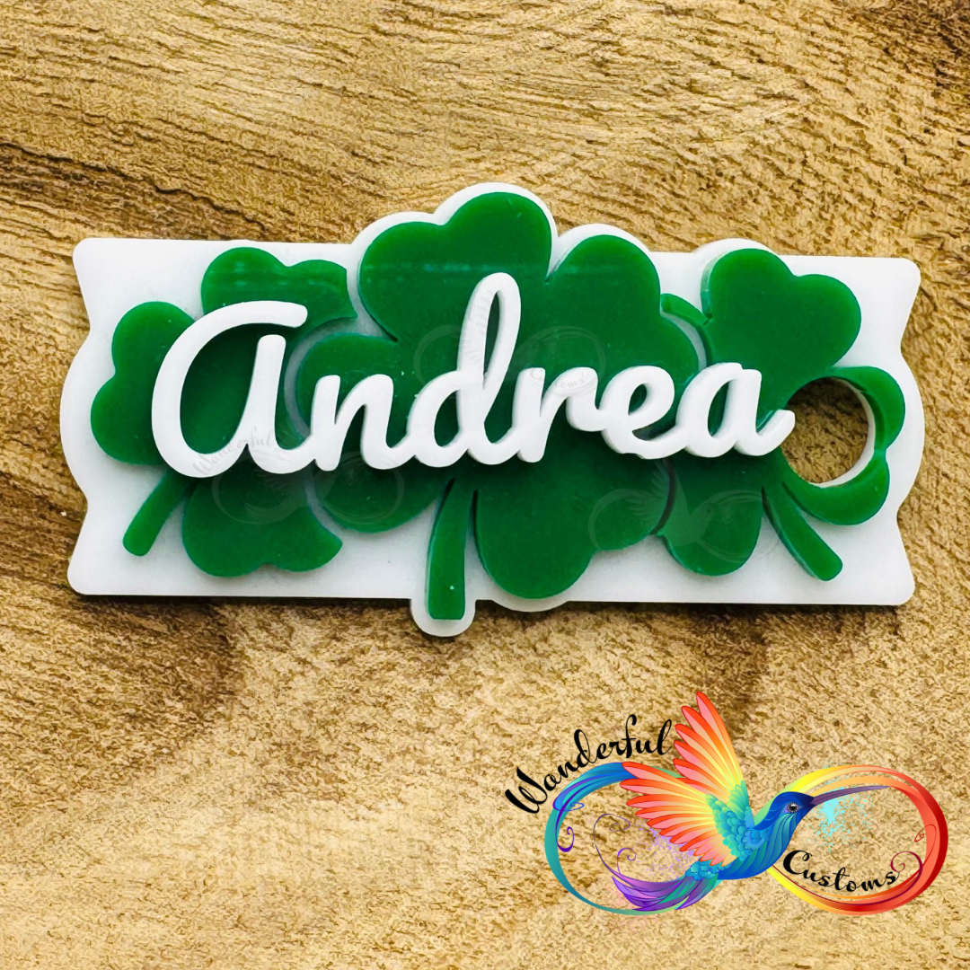 Lucky Shamrock Tumbler Tumbler Topper | Stanley Accessory |Customizable Design | St. Patrick Gifts