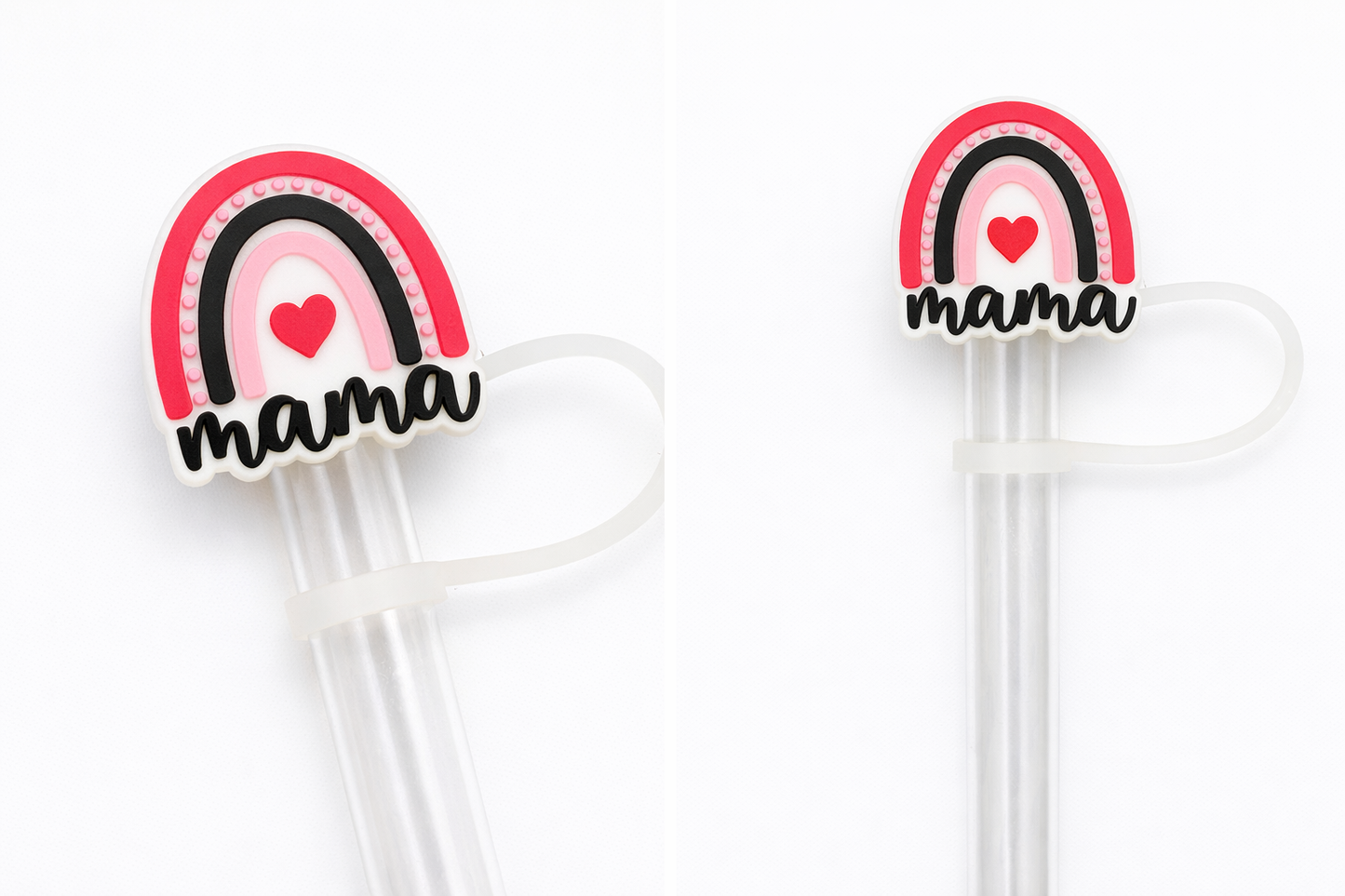 Mama Love Rainbow Straw Topper | Mother's Day Gifts