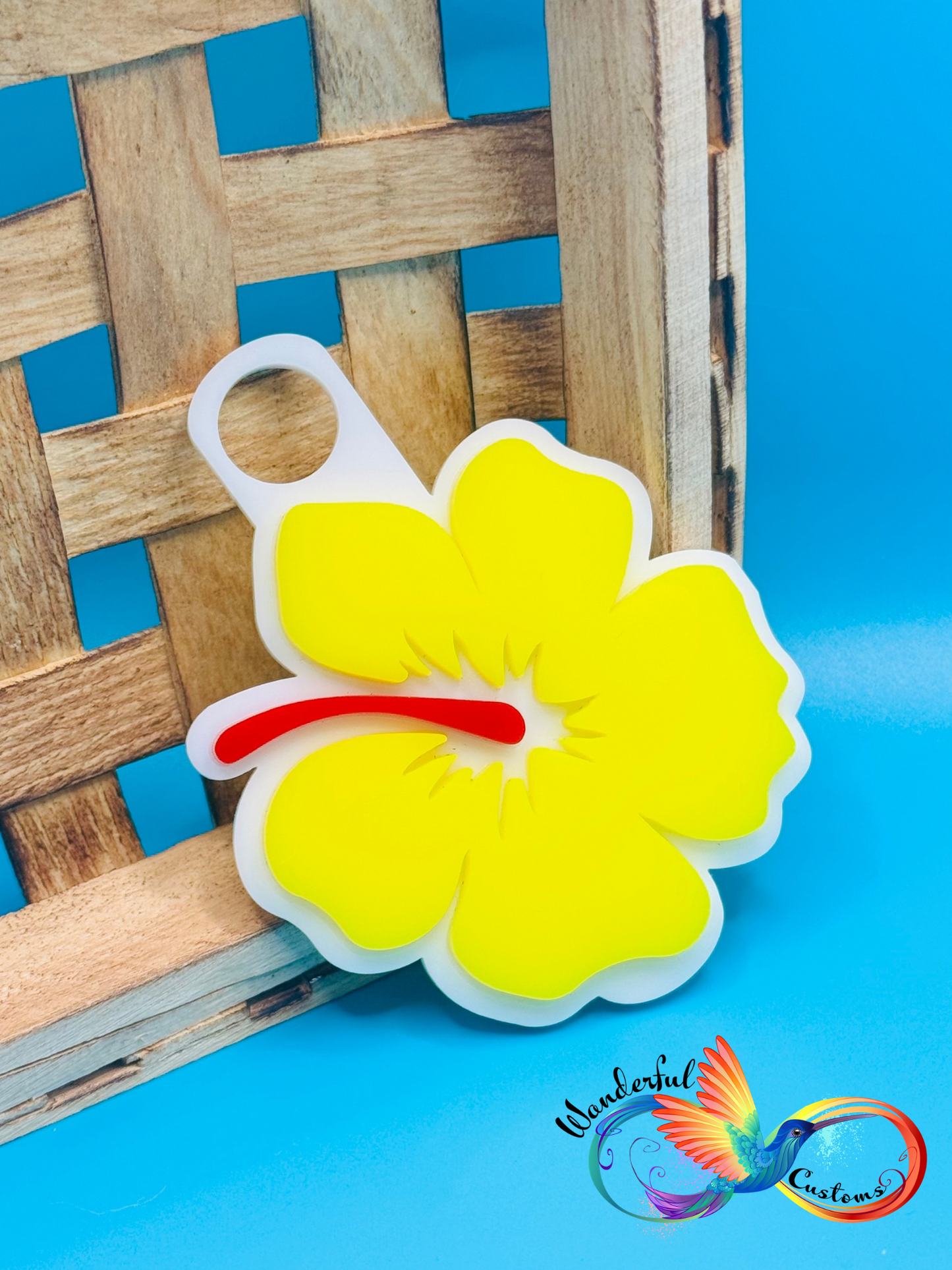 Hibiscus Tumbler Topper | Flower Gifts | Stanley Tumbler Topper Style