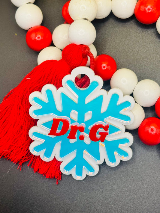 Snowflake Tumbler Topper | Tumbler Accessories | Winter Gifts
