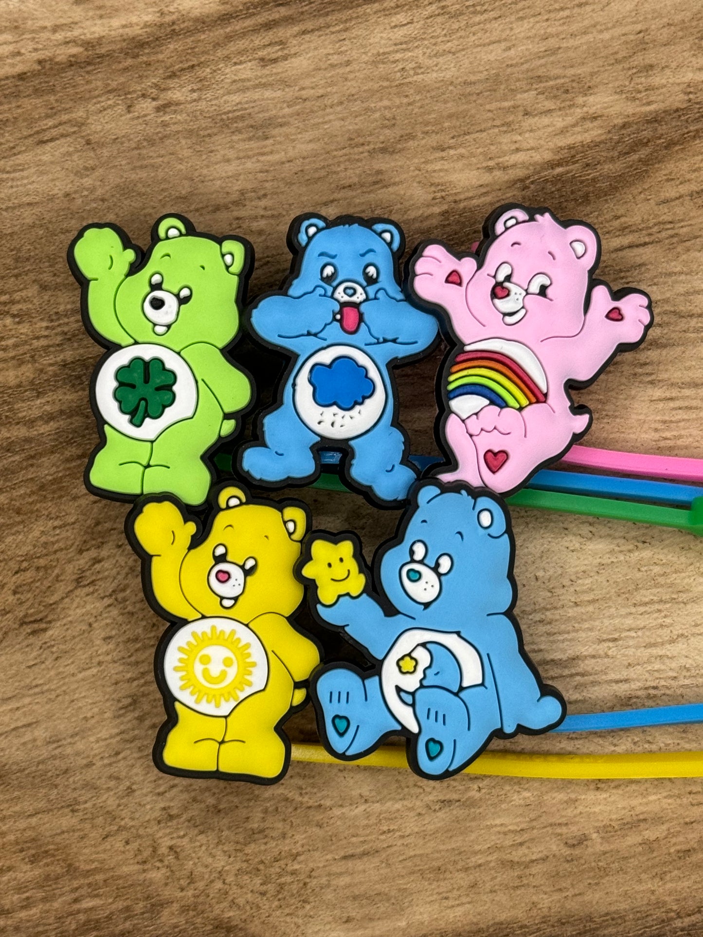 Bear Straw Topper Set of 5 | Tumbler Accessory | Retro Cartoon Gifts