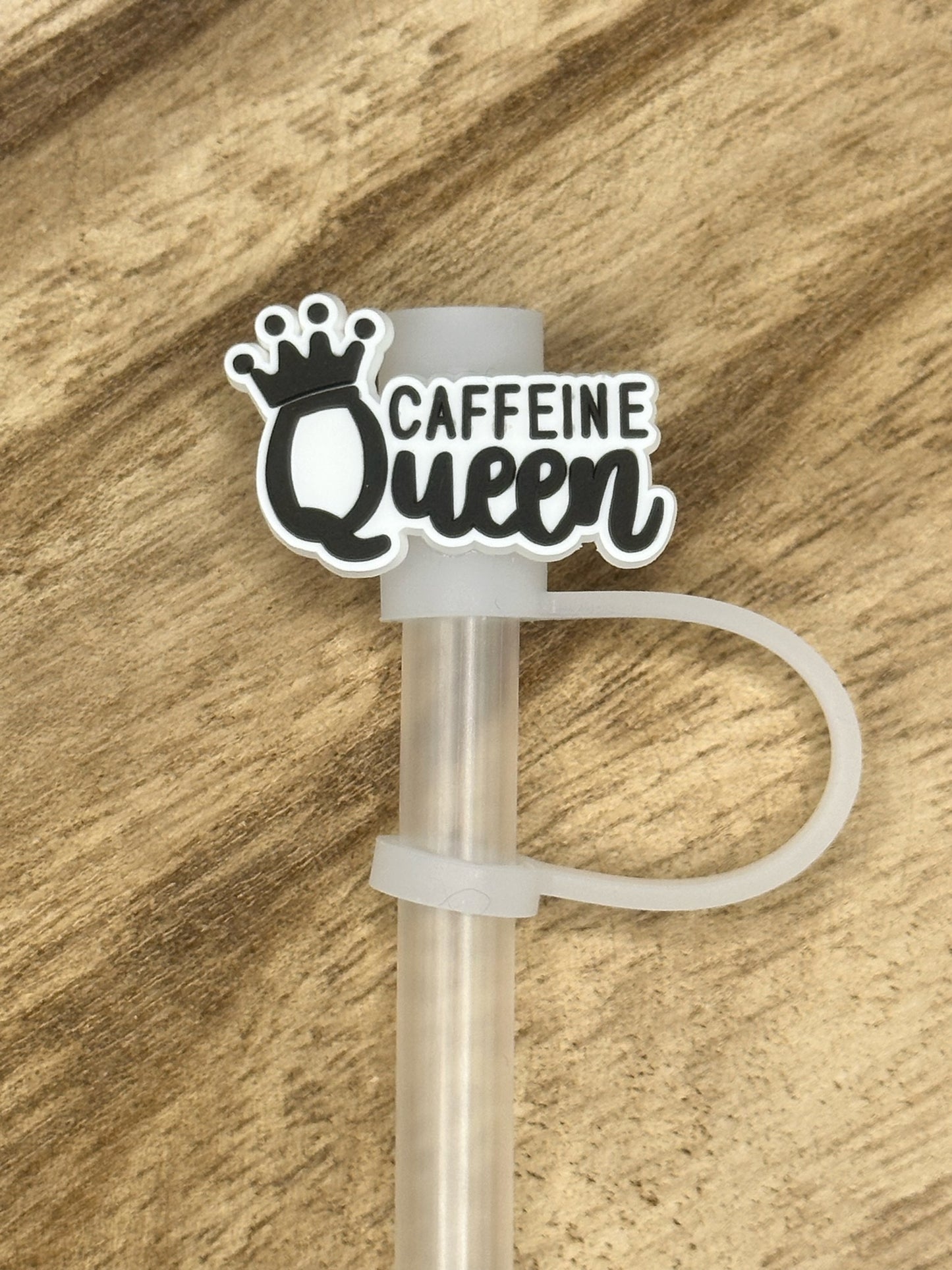 Java Jokes: Caffeine Addicts Straw Topper Set of 4 | Tumbler Accessory | Coffee Lover Gifts