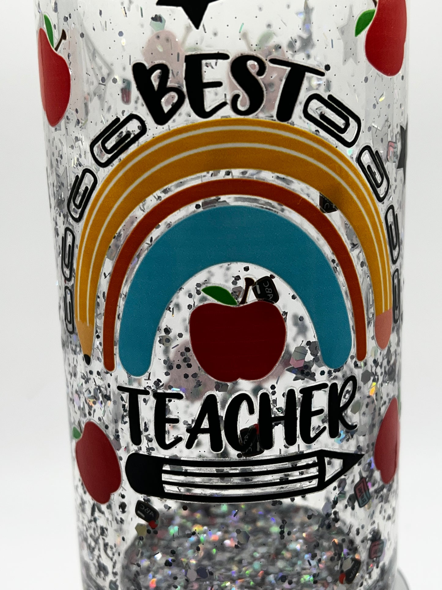 Best Teacher! Glass Tumbler | Libbey Style Tumbler | Teacher Appreciation Gift