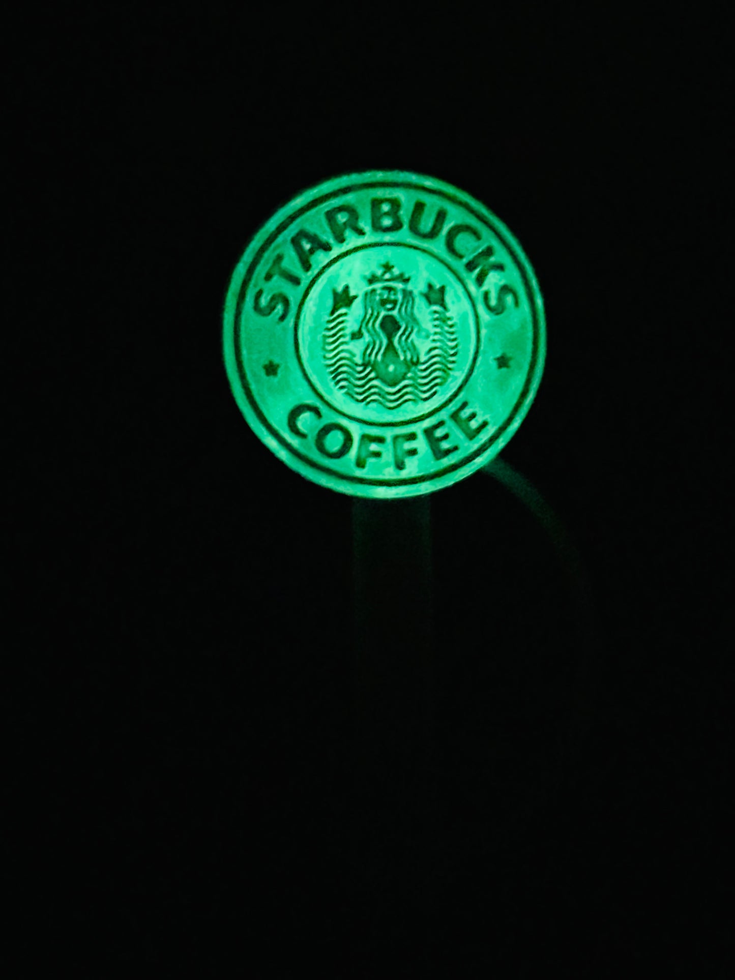 Glow in the Dark Coffee Straw Topper | Tumbler Accessory | Coffee Lover Gift