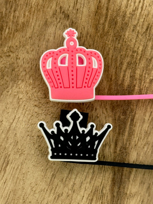 Crowning Glory: Royal Crown Straw Toppers | Tumbler Accessories | Gifts for Her