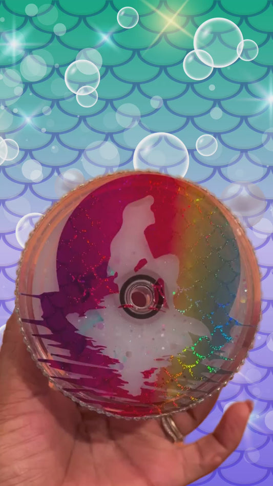 MerLife Ariel Silhouette Snow Globe Lid