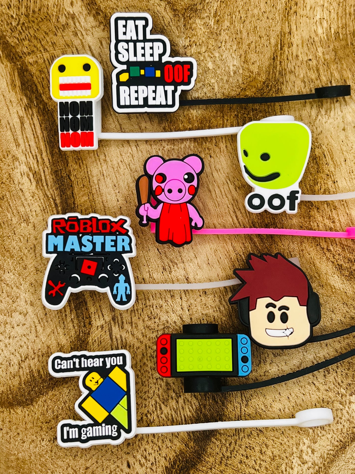 Roblox Straw Toppers | Tumbler Accessory | Gamer Gifts