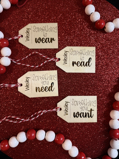 “Something For You” Laser-Engraved Gift Tag Set