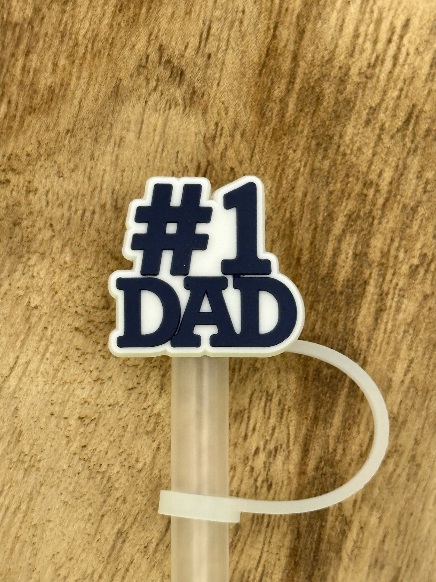 Celebrate Dads Straw Toppers | Top Dad | #1 Dad | Fathers Day Gift|
