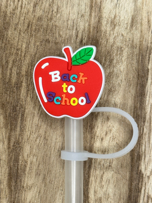 Back To School Straw Toppers | Tumbler Accessory | Teacher Appreciation Gift