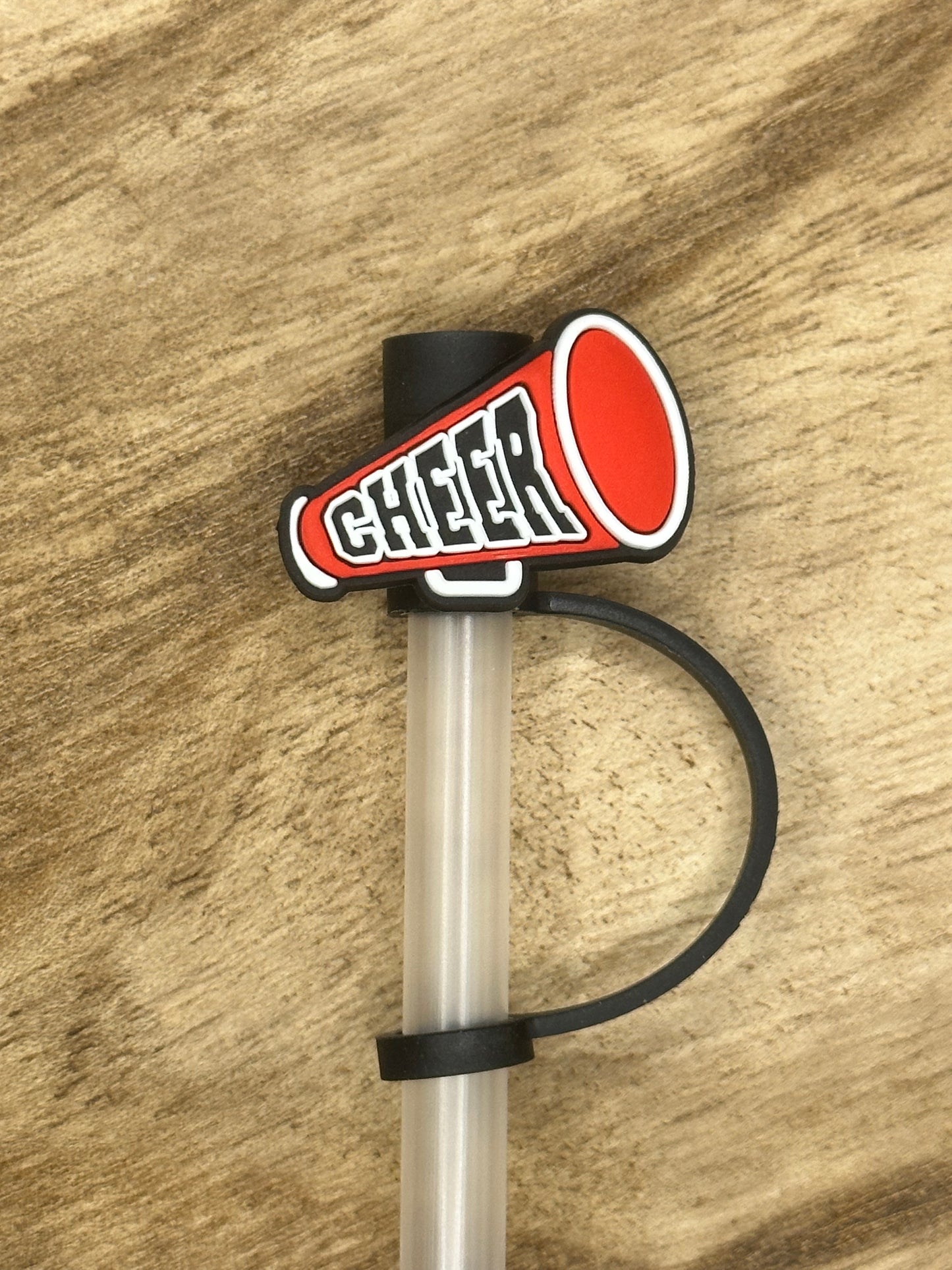 Cheer Straw Toppers | Tumbler Accessory | Sports Fan Gift
