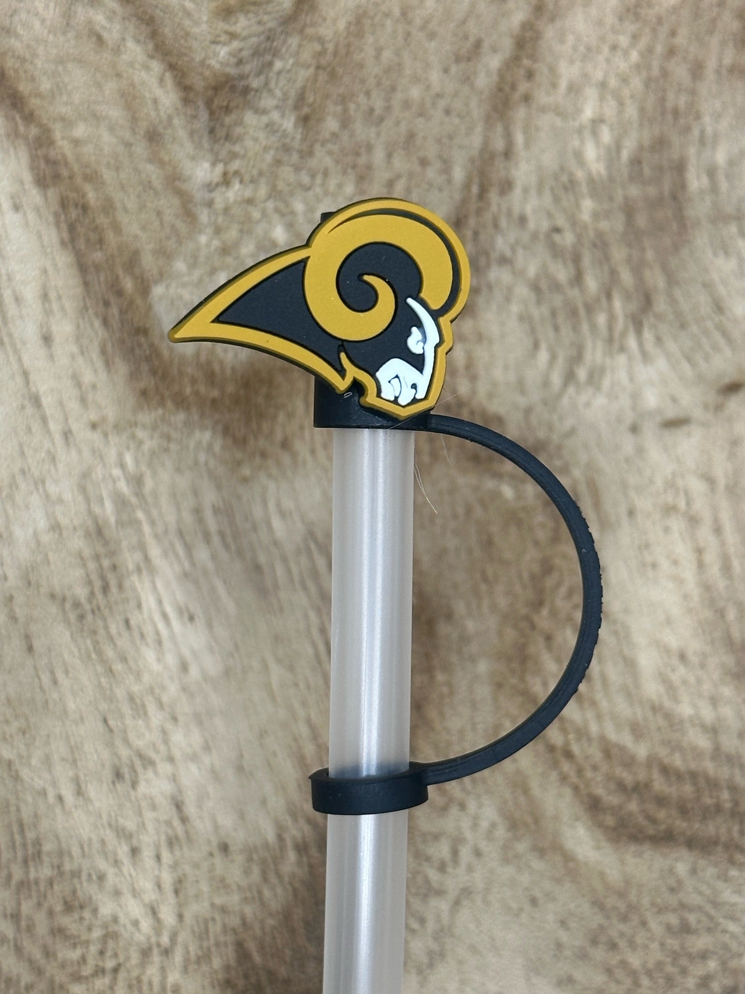Football Dual-color Straw Topper Straw Buddy 