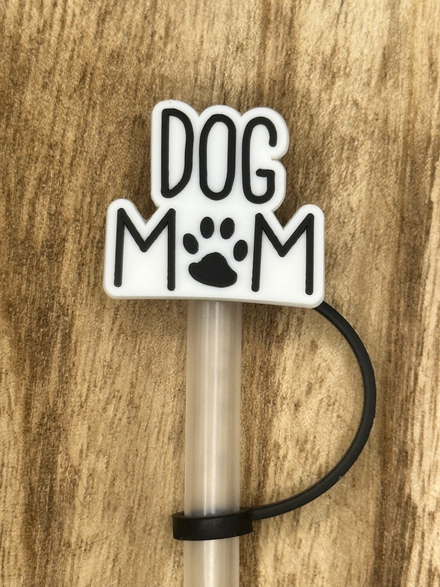 Dog Mom Straw Topper | Tumbler Accessory | Gift for Her