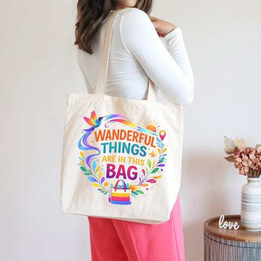 Wanderful Things Tote Bag – Reusable Canva Bag