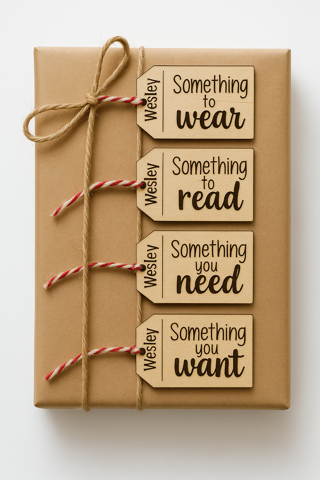 “Something For You” Laser-Engraved Gift Tag Set