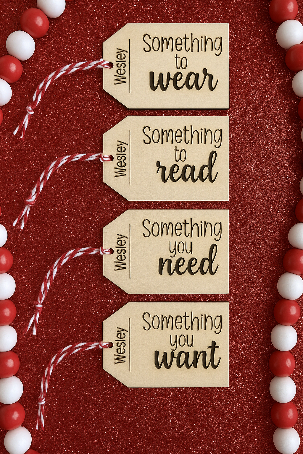 “Something For You” Laser-Engraved Gift Tag Set