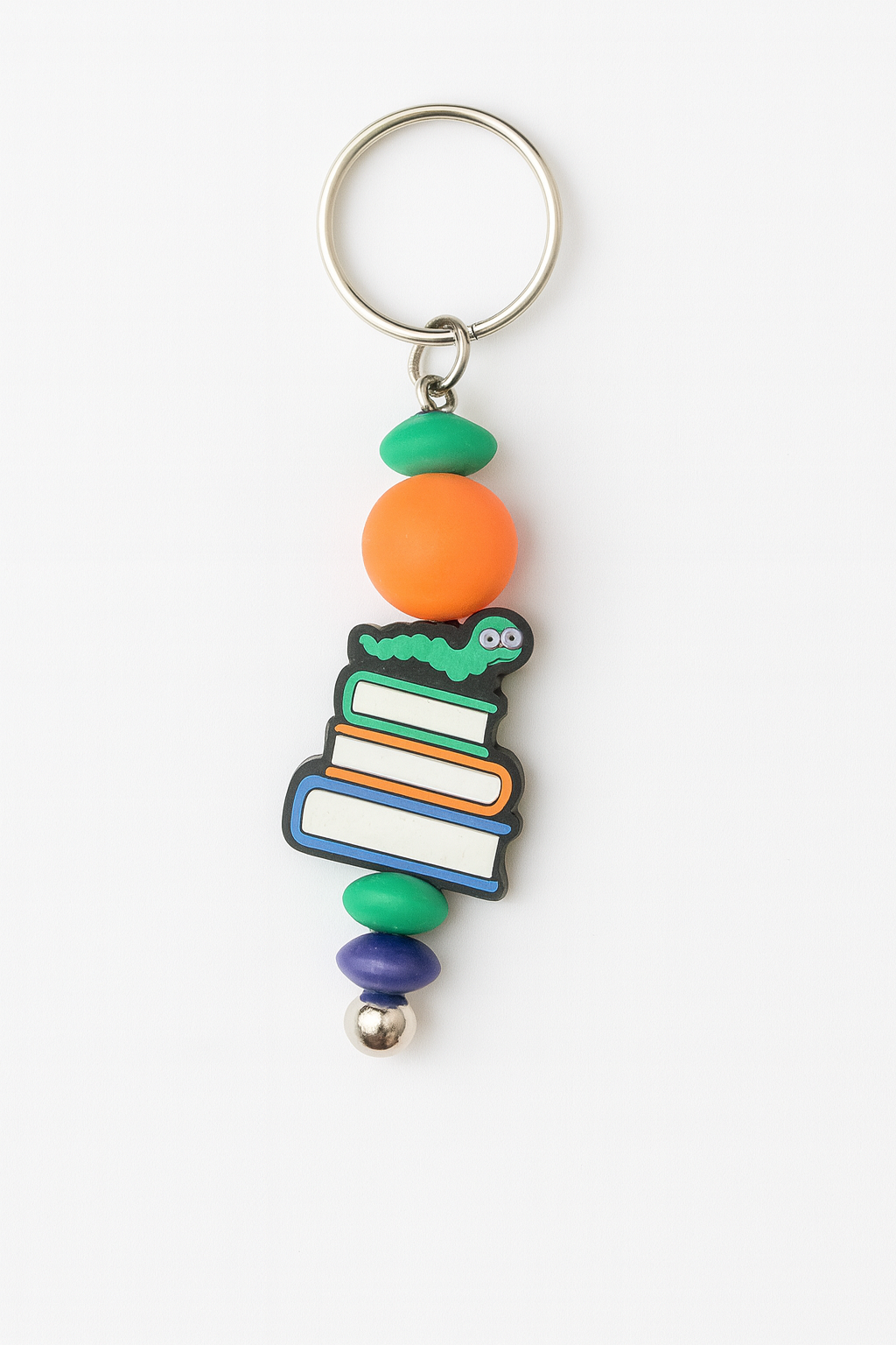 Beaded Silicone Keychain | Cute Charm Keyrings for Bags, Keys & Backpacks