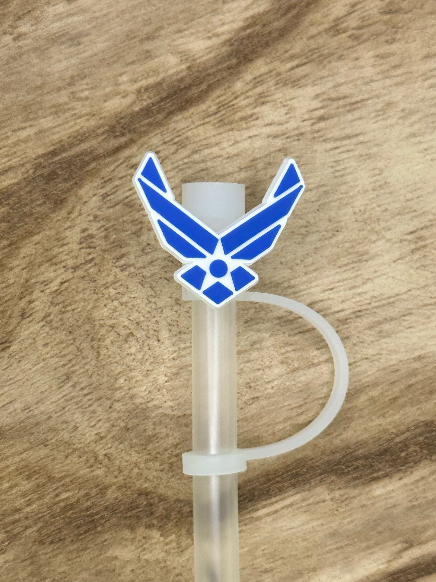 Air Force Straw Topper | Tumbler Accessory | Military Gift