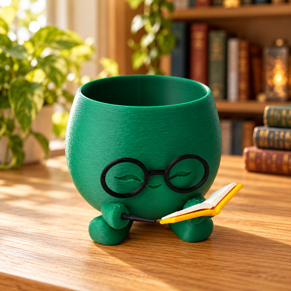 Wizard Reading Planter | Bookish Plant Pot