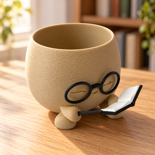 Wizard Reading Planter | Bookish Plant Pot