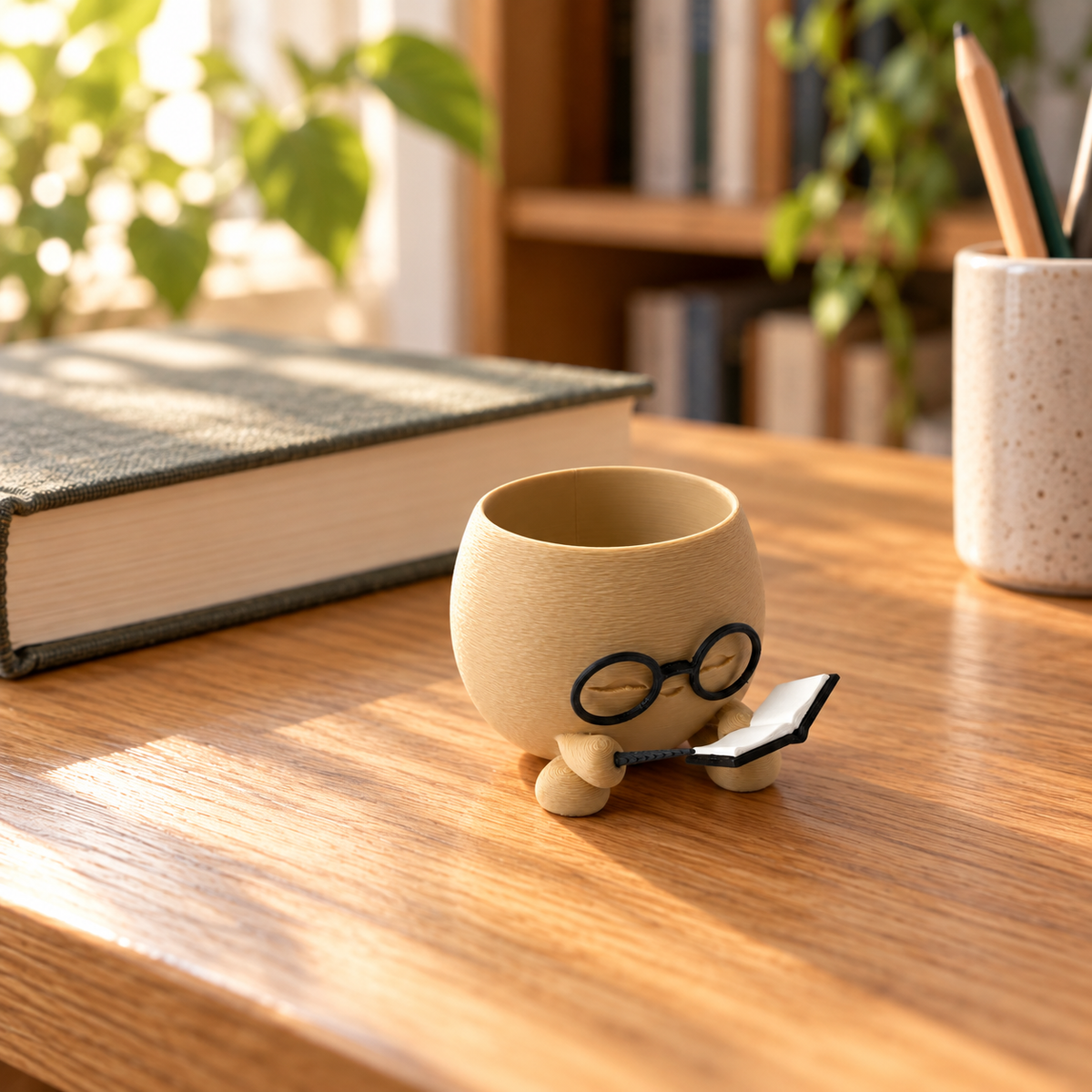 Wizard Reading Planter | Bookish Plant Pot