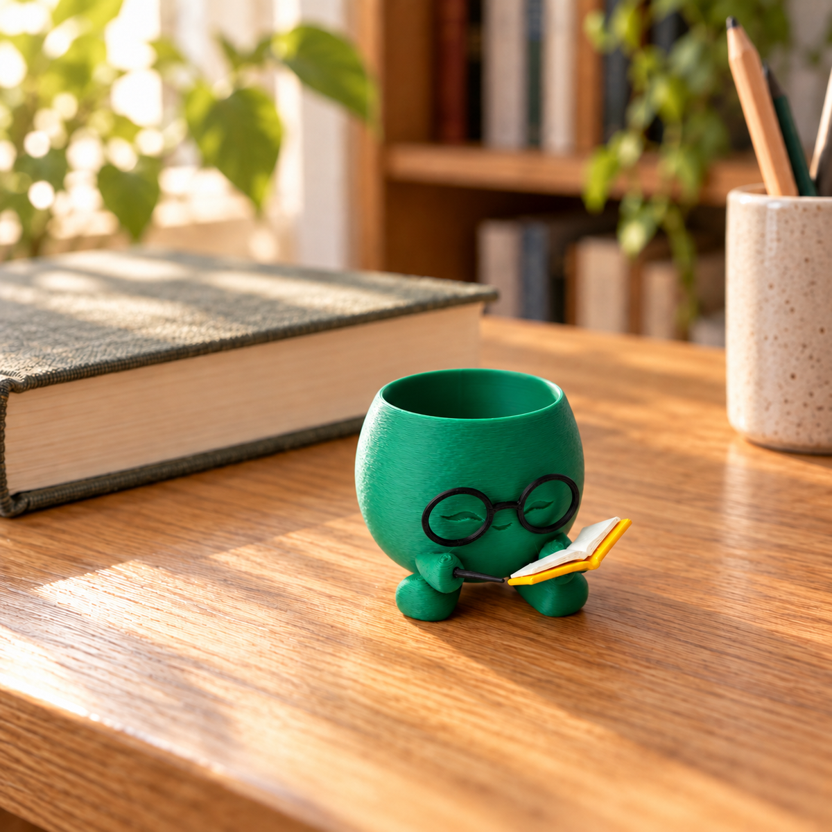 Wizard Reading Planter | Bookish Plant Pot