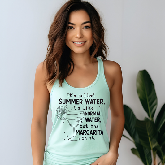 Summer Water Margarita Racerback Tank