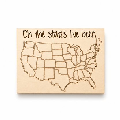 The States I’ve Been Travel Tracker Magnet