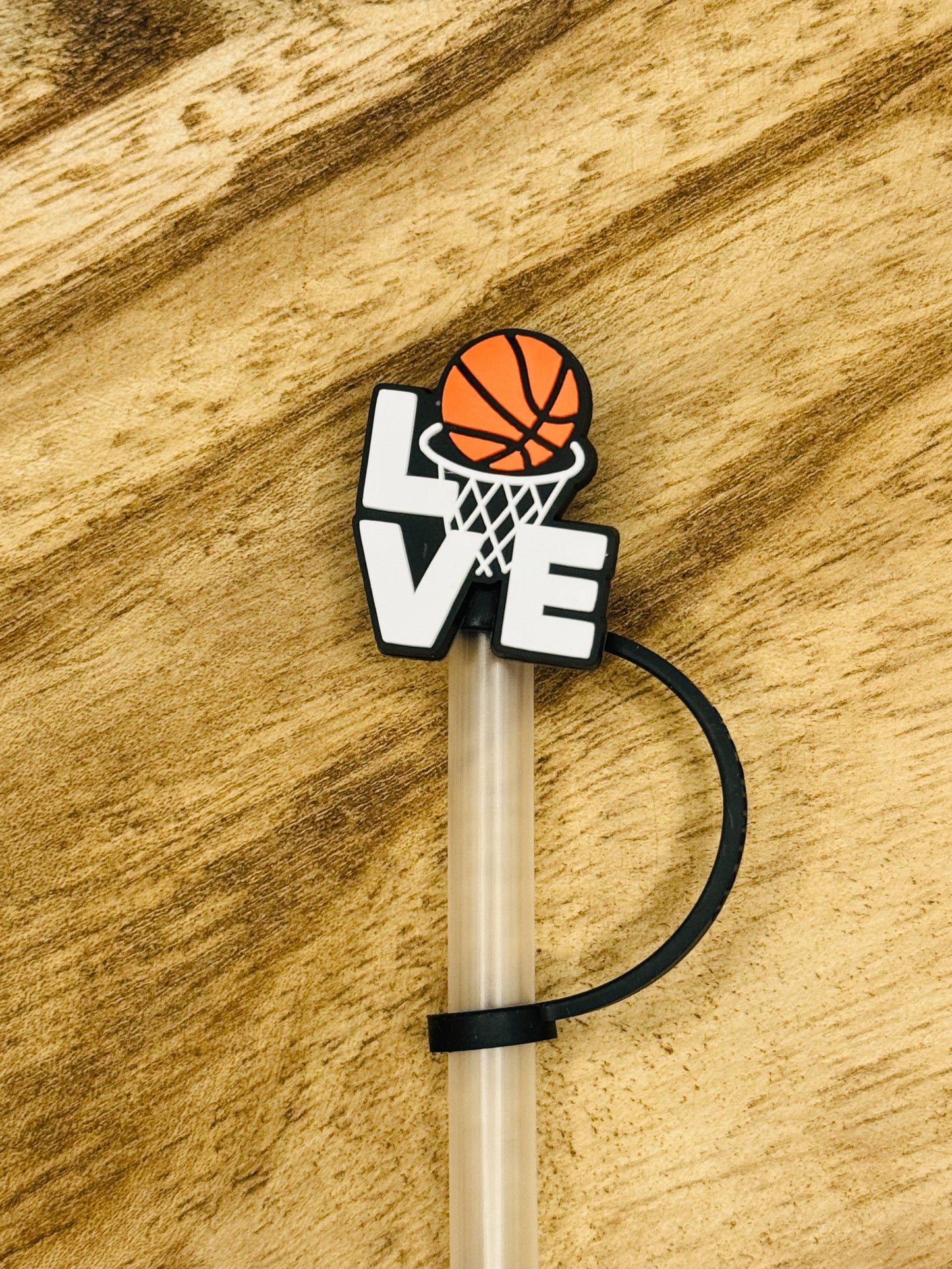 Lovin' Basketball Straw Topper | Tumbler Accessory | Sports Fan Gift