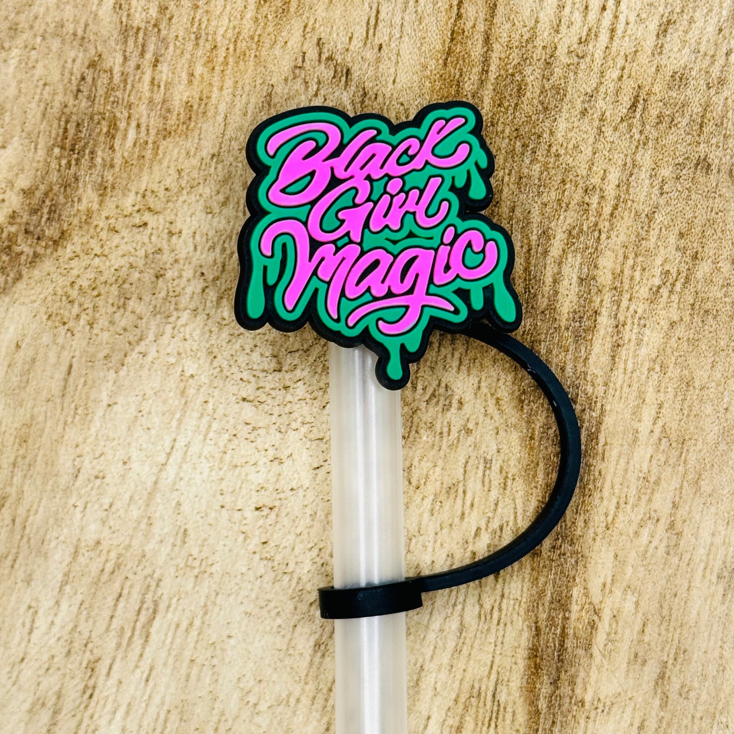 Black Girl Magic Straw Topper | Tumbler Accessory | Gifts for Her