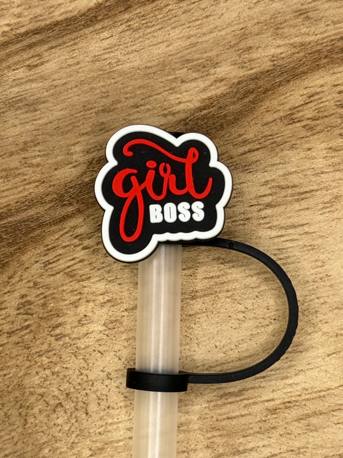 Girl Boss Straw Topper | Tumbler Accessory | Gifts for Her