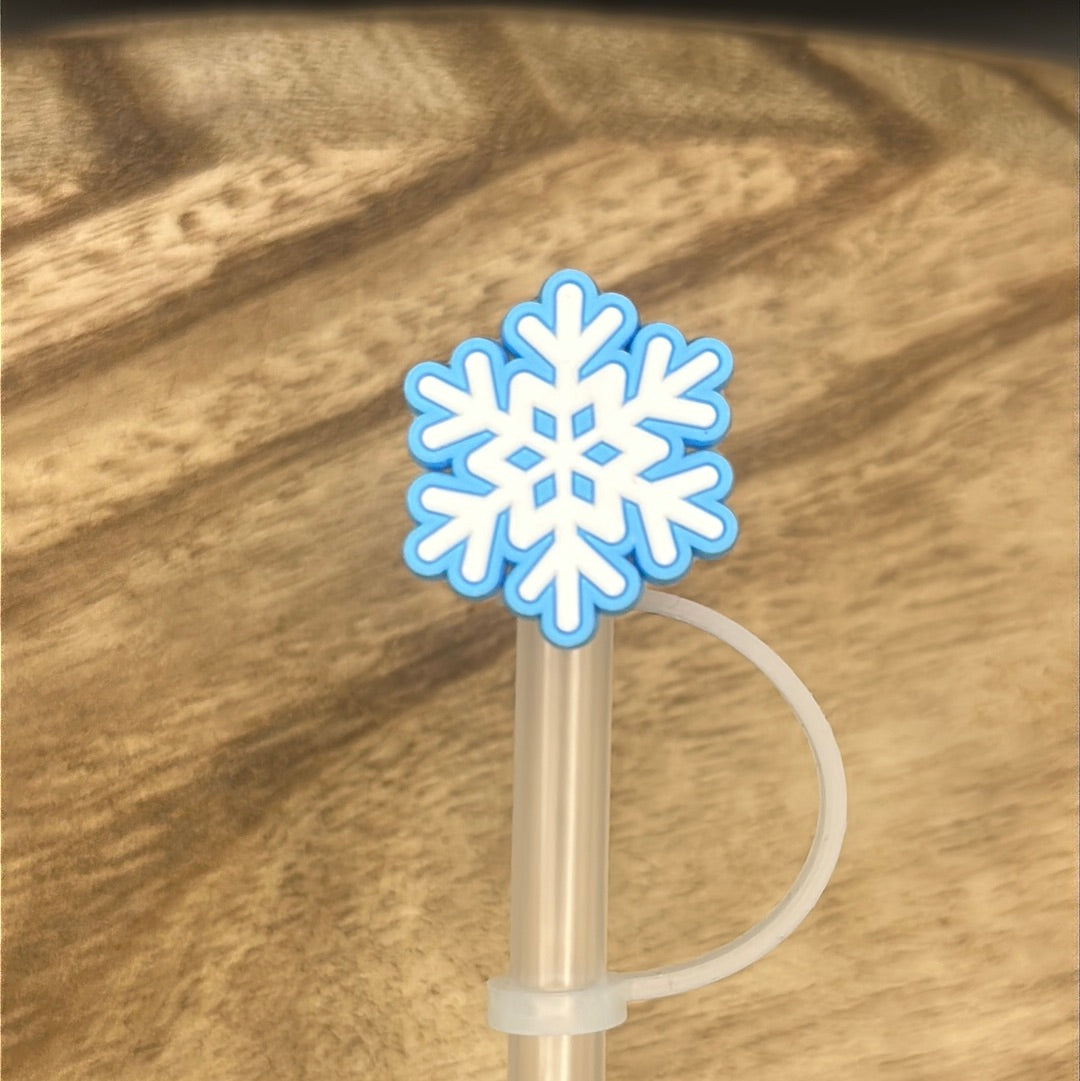 Snowflake Straw Topper | Tumbler Accessory | Winter Gifts