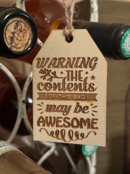 Reusable Wooden Gift Tags | Engraved Gift Tag with Multiple Designs