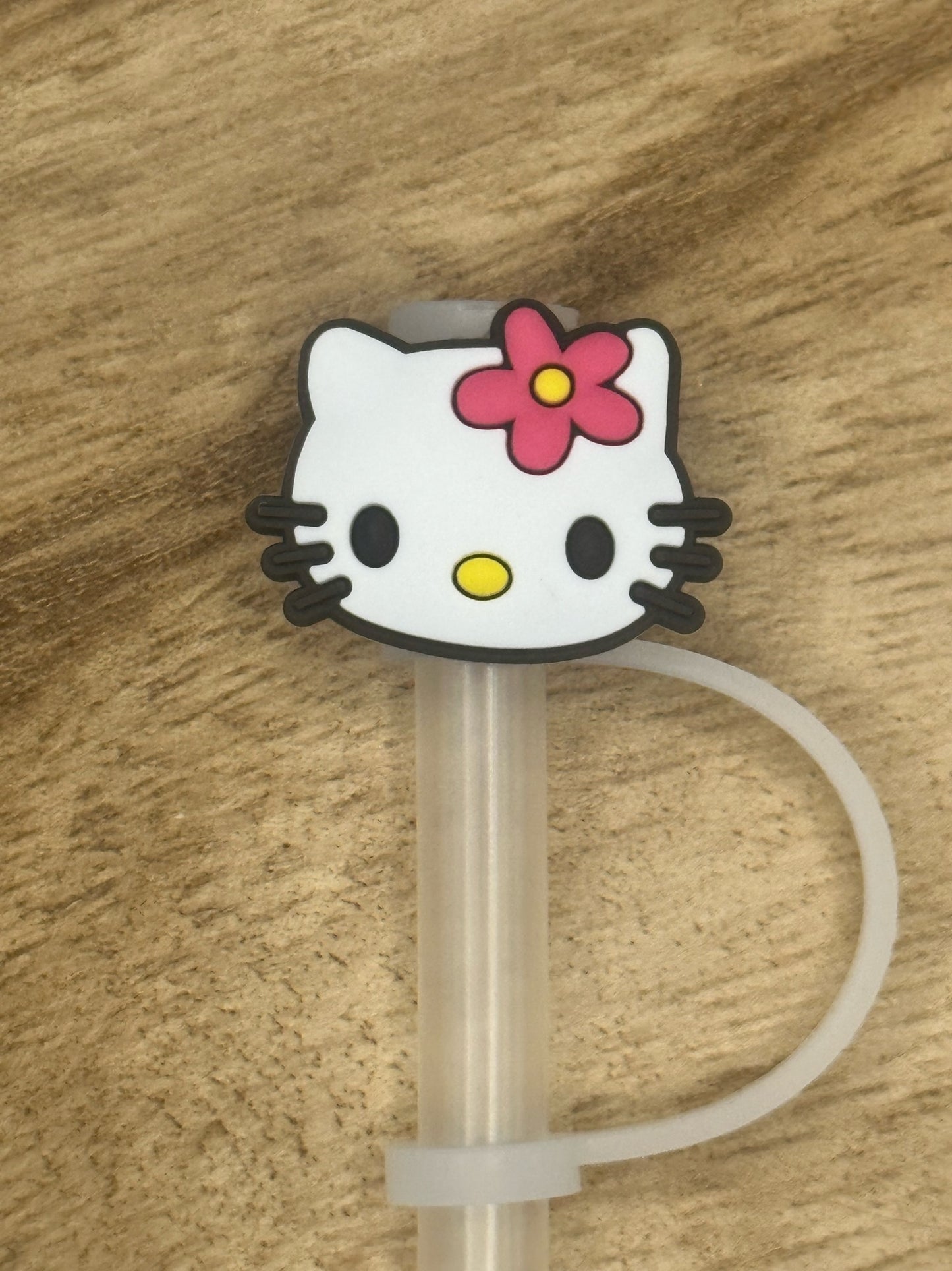 Cute Kitty Straw Topper | Tumbler Accessory | Gift for Her