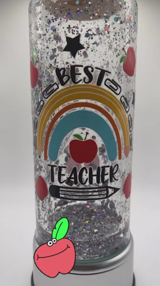 Best Teacher! Glass Tumbler | Libbey Style Tumbler | Teacher Appreciation Gift