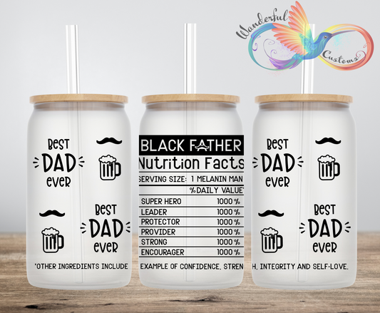 Black Dad Nutrition Facts Libbey Can