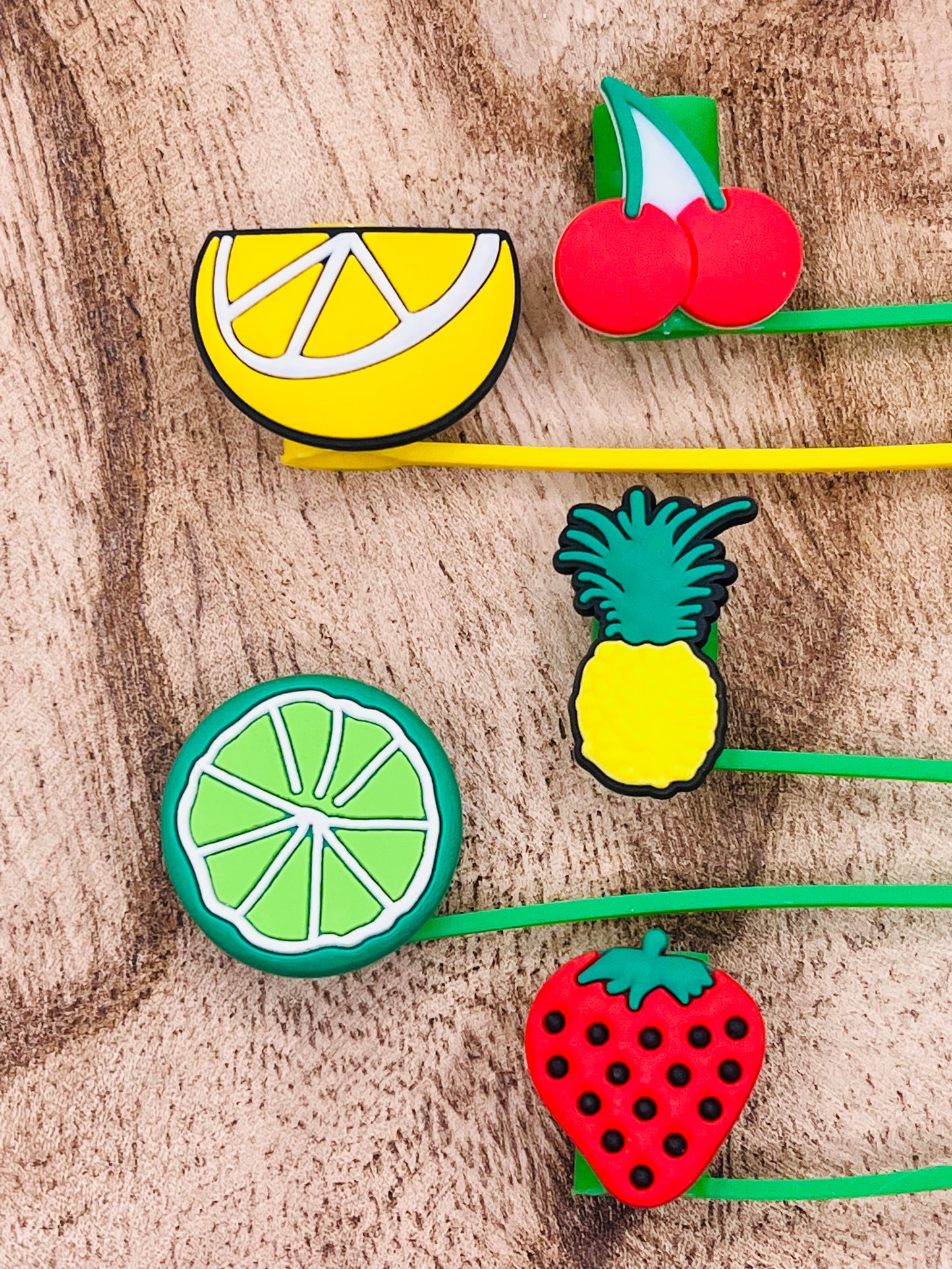 Fruity Straw Topper Set of 5 | Tumbler Accessory