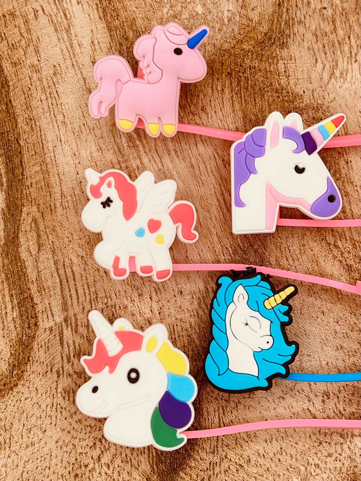 Unicorn Straw Topper Set of 5 | Tumbler Accessory | Gifts for Her
